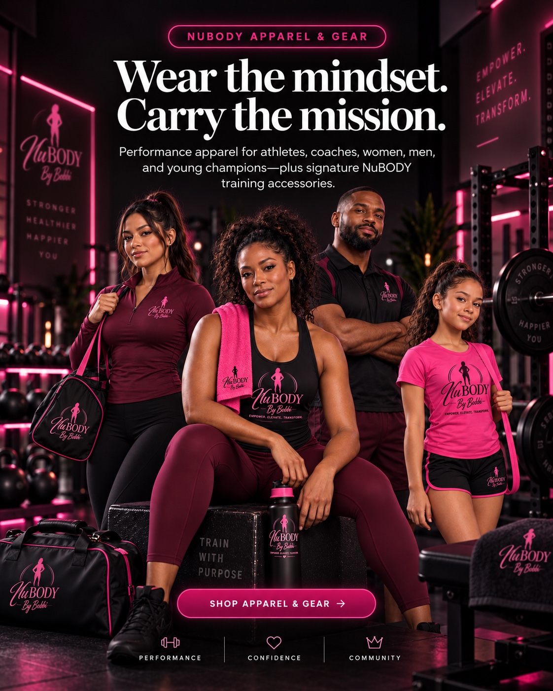 NuBODY Apparel and Gear — Wear the mindset and carry the mission